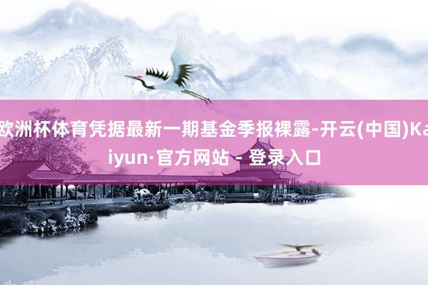 欧洲杯体育凭据最新一期基金季报裸露-开云(中国)Kaiyun·官方网站 - 登录入口